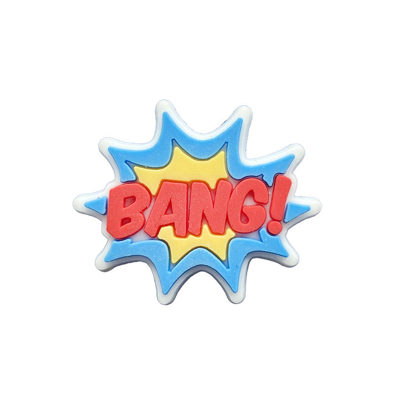 Wholesale 100PCS Cartoon DIY Silicone Shoe Buckle